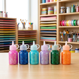 Pegamento Líquido Brillante de Primera Calidad con Purpurina de Colores del Arcoíris, 30 ml, Certificado por PVC EN71, en Caja, para Decoración de Tarjetas y Uso Artístico - Product Image 3