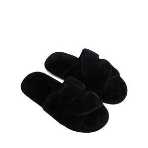 Pantofole da donna in morbida pelliccia sintetica per interni calde pantofole per il tempo libero autunno inverno <span class=keywords><strong>con</strong></span> soletta EVA funzione Anti-scivoloso per l'estate - Product Image 5