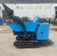 Mini-dumper sur chenilles auto-chargeur 4x4 certifié EPA, dumper hydraulique sur chenilles pour travaux de construction et de jardinage
