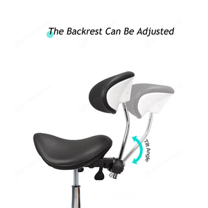 Silla de odontología Attel Hocker Sattel Typ médico de fábrica Pu Dental Doppels - Product Image 3