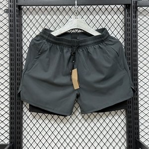Pantalones Cortos Deportivos para Hombre, Doble Capa, Transpirables, de Secado Rápido, Anti-Transpiración, de Seda de Hielo, para Fitness, Running y Deportes al Aire Libre - Product Image 4