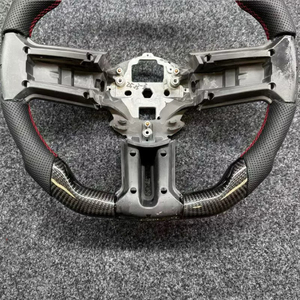 Volante de Carreras Clásico Personalizado de Fibra de Carbono Real para <span class=keywords><strong>Ford</strong></span> <span class=keywords><strong>Mustang</strong></span> Shelby <span class=keywords><strong>GT500</strong></span> S197 V6 V8 2010 2011 2012 2013 <span class=keywords><strong>2014</strong></span> - Product Image 4