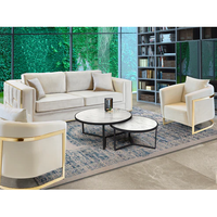 Table basse contemporaine de luxe (3 pieds) de haute qualité OEM/ODM, design minimaliste, mobilier de salon