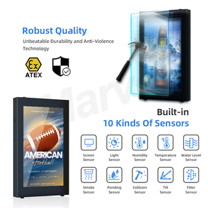 MWE 32 pulgadas impermeable al aire libre IP67 <span class=keywords><strong>LCD</strong></span> máquina de señalización Digital montada en la pared para ascensor Metro publicidad pantalla 43 pulgadas - Product Image 5