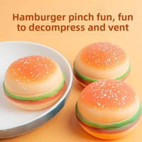Heißer Verkauf: Simulierter Hamburger aus thermoplastischem Gummi – Kreativer Dekompressions-Quetschball mit langsamem Rückprall, Spielzeug aus Zhejiang