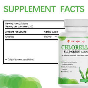 Tabletas de Algas Verde-Azules Chlorella 500mg |   Suplemento Herbal de Pared Celular Rotura de Celda (PCR) |   Desintoxicación y Apoyo Nutricional - Product Image 6