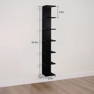 Libreria Moderna in <span class=keywords><strong>Legno</strong></span> a 5 Scomparti, Scaffale Girevole <span class=keywords><strong>per</strong></span> Organizzazione e Esposizione, Libreria Giovanile <span class=keywords><strong>per</strong></span> Soggiorno - Product Image 6