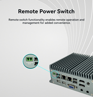 Mini PC 2025 Intel AlderLake N97 Nano Lan HD-MI DP VGA 6 * USB 4COM RS232 Bureau Linux Client Léger Mini Pc Industriel