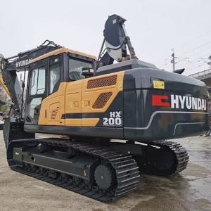 Excavatrice sur chenilles Hyundai HX200 d'occasion, 20 tonnes, faible nombre d'heures de travail, moteur d'origine, pelle hydraulique d'occasion - Product Image 3