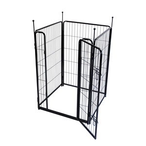 Kandang Hewan Peliharaan dari Kawat Logam, Pagar Lari Lipat untuk Kelinci, Kucing, Anjing, Bernapas, Tahan Lama - Product Image 1
