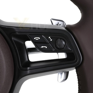 Volant personnalisé en cuir marron pour Porsche Panamera Cayenne Cayman 987 Taycan 970 997 997.1 958 991 992 <span class=keywords><strong>955</strong></span> 957 - Product Image 4