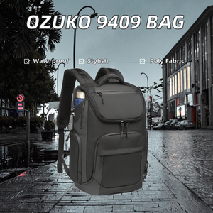 กระเป๋าเป้ธุรกิจผู้ชาย <span class=keywords><strong>Ozuko</strong></span> 9409 ปรับแต่งได้ แฟชั่น กันน้ำ กระเป๋าเดินทาง กระเป๋าใส่คอมพิวเตอร์แล็ปท็อปใหม่ จากผู้ผลิต - Product Image 1