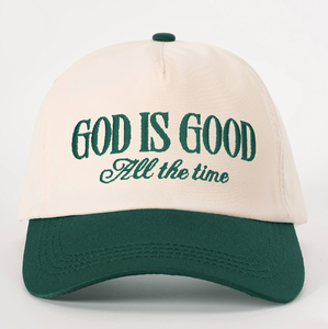 Casquette de baseball brodée God Is Good All The Time, chapeau de papa en sergé de coton bicolore pour hommes et femmes, sport décontracté - Product Image 5