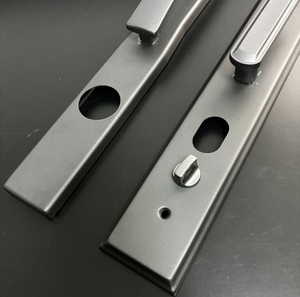 Poignée de porte en laiton massif gris de haute qualité, design moderne, pour hôtel, appartement, maison, quincaillerie de fenêtres - Product Image 5