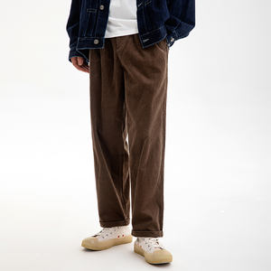 스트레이트 레그 하렘 팬츠 오엠 스포츠 남성 액티브 염색 코듀로이 캐주얼 팬츠 - Product Image 4