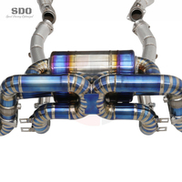 Système d'échappement complet en titane SDO pour Ferrari 360 F360 3.6L V8 2001-2005, collecteur et tuyau droit avec bouclier thermique
