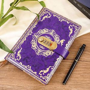 Custom <b>Journal</b> Purple Plain Customized Painting Drawing Blank <b>Journal</b> Spiral Leather PU Notebook for Students School - Product Image 5