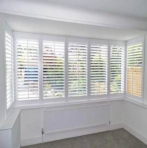 Thiết kế mới trắng Faux gỗ <span class=keywords><strong>plantation</strong></span> nhà màn trập Rèm chi phí nội thất cửa sổ cửa chớp - Product Image 3