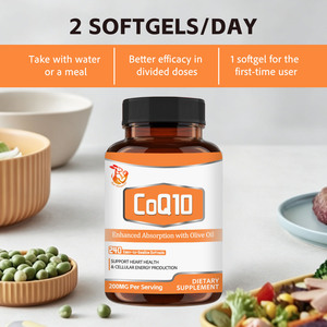 Cápsulas Blandas de CoQ10 de 200 mg de Fábrica Directa, Apoyo Diario al Bienestar Cardíaco y Vitalidad, Cápsulas Blandas Antioxidantes de Alta Absorción, 240 Cápsulas Blandas - Product Image 4