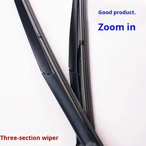 Plumas Limpiaparabrisas Híbridas Premium de 3 Secciones, Diseño Aerodinámico, Recubrimiento de Grafito, Goma Natural, Limpieza Silenciosa, para Todo Clima, Corolla <span class=keywords><strong>Auris</strong></span> - Product Image 4