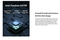 Pare-feu industriel PFSense PC N3700/3710 6* LAN Routeur OPNsense Appareil réseau Multiples types de prises Ubuntu Debian OpenSense