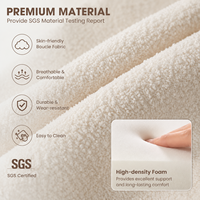 Ensemble de canapés modulaires pliables en tissu au design minimaliste avec rembourrage en éponge, écologique et durable pour hôtel et salon