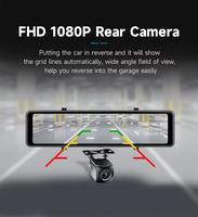 Kamera Spion Belakang 4k Baru, Kamera Dashboard, Layar Sentuh Ips 12 inci, Wifi Otomatis, Kamera Mobil Ahd, Fungsi Carplay Android