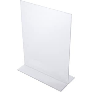 4x6 rõ ràng Acrylic dấu hiệu chủ với Sliver biên giới và đứng thẳng đứng, hai mặt Bảng menu chủ sở hữu hình ảnh khung - Product Image 3