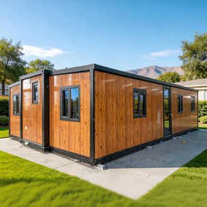 Casa Contenedor Minimalista Compacta Plegable, 2 Unidades por Contenedor de 40HQ (30 pies/40 pies), Expandible, 3 Dormitorios, Moderna, Galvanizada, Tipo Casita - Product Image 1