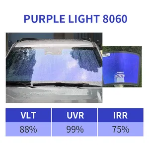 88% Vlt Windscreen Red Chameleon Window Tint 1x30m/roll Red Chameleon Car Tint Solar Film For Window
