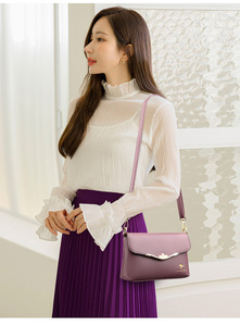 กระเป๋าสะพายไหล่ผู้หญิงแฟชั่นใหม่ สไตล์ลำลอง เรียบง่าย หนัง PU นุ่ม จุของได้เยอะ ใช้ได้ทุกวัน - Product Image 2