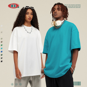 T-shirt Unisexe 100% Coton BE THRIVED Coupe Oversize Manches Courtes 425G Grammage Lourd Vierge Grande Taille pour Couple – Collection <span class=keywords><strong>2023</strong></span> <span class=keywords><strong>en</strong></span> Promotion - Product Image 6