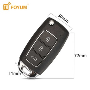 B28 kunci mobil lipat 3 tombol, Fob Universal 433MHz <span class=keywords><strong>Remote</strong></span> multifungsi dengan kode bergulir harga yang baik mendukung kustomisasi - Product Image 4