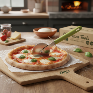 Oliva Line usa e getta taglia Pizza ruota Logo personalizzabile PP materiale Pizza strumenti con scatola di imballaggio - Product Image 3