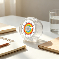 Minuteur visuel mécanique analogique rotatif à chiffres pour enfants, 60 minutes, avec aimant, pour restaurant, table, bureau, cuisine, étude, cadeau, tour de magie
