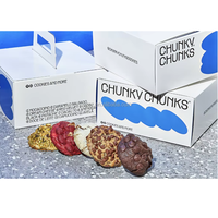 Boîte à dessert en papier OEM Conception personnalisée Biodégradable Snack Cookies Donut Pâtisserie Boîte de boulangerie pour la restauration de boutique