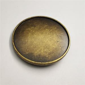 Fivela de Cinto Redonda de Metal Estilo Cowboy Ocidental DIY, Fivela Personalizável para Cobertura Própria - Product Image 3