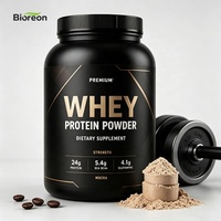 Poudre de Protéine de Lactosérum Mélangée de Matières Premières Conformes aux Normes GMP, Créatine Optionnelle pour Produit Fini de Nutrition Sportive Personnalisée