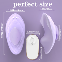 S-hande USB-Aufladbarer Ferngesteuerter Mini-Schmetterlings-Vibrator Tragbarer Slip-Vibrator mit Fernbedienung