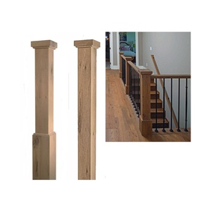 Barandilla de Madera de Roble Premium, <span class=keywords><strong>Estilo</strong></span> Rústico, Decorativa, <span class=keywords><strong>Estilo</strong></span> Granja, Postmoderna, Barandilla para Escaleras, Poste de Barandilla - Product Image 5