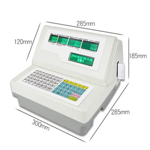 Báscula de Plataforma Portátil Veidt TCS-A2 30*40cm 150kg Económica con Impresión de Etiquetas para Mercado y Caja, de Acero al Carbono - Product Image 3