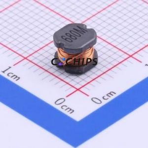 SMTDR54-680M ตัวเหนี่ยวนำไฟฟ้าแบบ SMD,5.8x5.2 มม. ( ค่าความเหนี่ยวนำ: 68uH )( ความแม่นยำ: 20% กระแสไฟฟ้าที่กำหนด: 610mA ) - Product Image 1