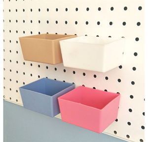 Organizador de Bandejas de Plástico con Panel Perforado, Color Personalizable, de Una Sola Capa, para Oficina, Manualidades, Garaje, Banco de Trabajo, Estantes de Exhibición, Paco - Product Image 3