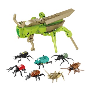 KAZI 80041 série d'insectes en plastique blocs de construction ensembles enfants jouets éducatifs colorés nouvellement conçu bricolage animaux blocs jouet - Product Image 1