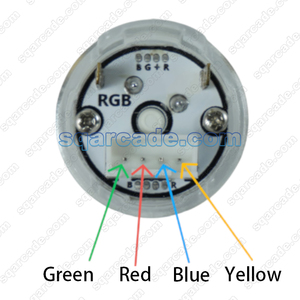 Composant de commutateur à bouton d'arche lumineuse colorée à brancher de 33 mm SJ 4p, utilisé pour le kit de console de contrôle - Product Image 5