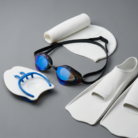 Lunettes de natation hydrodynamiques professionnelles avec verres miroir électroplaqués, conception anti-fuite, en PC et silicone