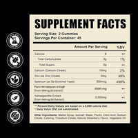 Gummies de Shilajit Source Himalayenne 600mg 6000mg Acide Fulvique Oligo-éléments Soutien Immunitaire Supplément Adulte pour une Santé Plus Durable