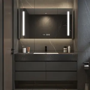 Çin'de yapılan yüksek son üst banyo mobilyaları bagno kabine ile lüks banyo banyo lavabosu