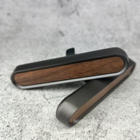 Diffuseur de parfum solide de luxe en métal et bois pour voiture, désodorisant d'air frais pour grille d'aération