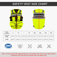 Gilet de sécurité Oxford durable SMASYS pour le commerce de détail, haute visibilité, classe 2 ANSI, respirant, réfléchissant, logo personnalisé, design professionnel